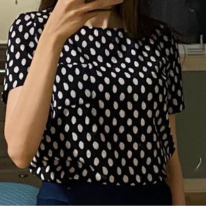 Mango Polka Dot top